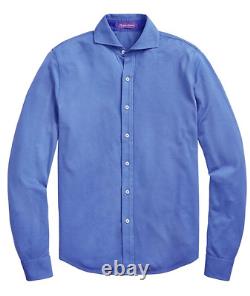Ralph Lauren Purple Label Pique Keaton Collar Long Sleeve Polo Shirt Sweater NWT