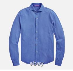 Ralph Lauren Purple Label Pique Keaton Long Sleeve Button Polo Shirt Sweater New