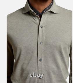 Ralph Lauren Purple Label Pique Keaton Long Sleeve Button Polo Shirt Sweater New