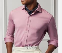 Ralph Lauren Purple Label Pique Keaton Long Sleeve Button Polo Shirt Sweater New