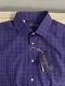 Ralph Lauren Purple Label Plaid Twill Shirt L Purple, Black & White L/s $495