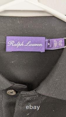 Ralph Lauren Purple Label Polo Shirt Men's XL Black Italy 100% Cotton NWT
