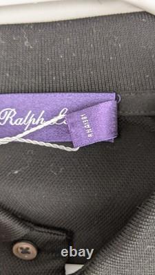 Ralph Lauren Purple Label Polo Shirt Men's XL Black Italy 100% Cotton NWT