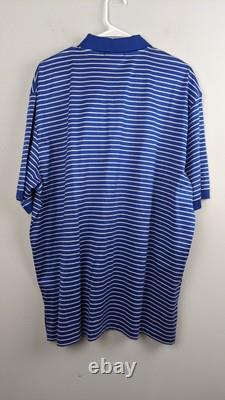 Ralph Lauren Purple Label Polo Shirt XXL Blue/White Stripe NWT Italy RN 41381