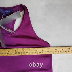 Ralph Lauren Purple Label Top XS Jersey Silk Stretch Mulberry Quiet Luxury New