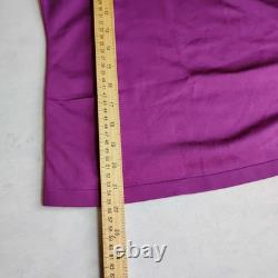 Ralph Lauren Purple Label Top XS Jersey Silk Stretch Mulberry Quiet Luxury New