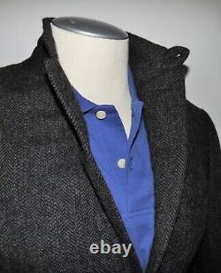 Ralph Lauren Purple Label Tweed Herringbone Cashmere Wool Blazer 40 Suit Jacket
