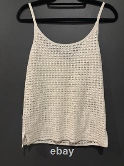 Ralph Lauren Purple Label Women's Size Small Hand Made Tank Top Crotchet Knit