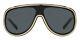 Ralph Lauren Rl7069 Sunglasses Men Shiny Black Pilot 33mm New & Authentic