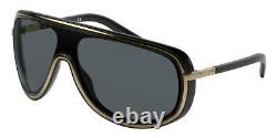 Ralph Lauren RL7069 Sunglasses Men Shiny Black Pilot 33mm New & Authentic