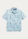 Ralph Lauren Rrl Indigo Cotton Allover Star Eagle Print Camp Shirt New $299