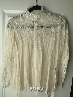 Ralph Lauren RRL Women's Lace Button Down Shirt Size 2 New With Tags! Stunning