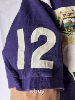 Ralph Lauren Rugby Big Kicker Polo Short Sleeve Men's PURPLE NWT LARGE Wales