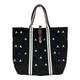 Ralph Lauren Rugby Skull Embroidery Canvas Tote Bag Black Limited Edition New