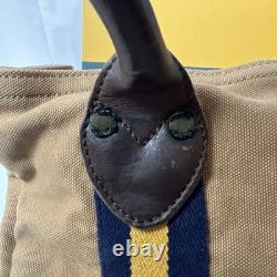 Ralph Lauren Rugby Tote Shoulder Bag Brown NEW W Tag And Box Rare Leather Strap