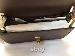 Ralph Lauren Scarf-Trim Small Tayler Leather Convertible Crossbody Bag