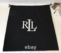 Ralph Lauren Scarf-Trim Small Tayler Leather Convertible Crossbody Bag