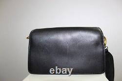 Ralph Lauren Small Leather Tayler Convertible Crossbody Shoulder Bag Black $295