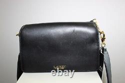 Ralph Lauren Small Leather Tayler Convertible Crossbody Shoulder Bag Black $295