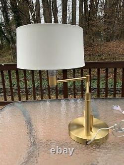 Ralph Lauren Swing Arm Polished Brass Gold Table Desk Accent Home Office Lamp