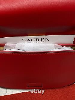 Ralph Lauren Tanner Crossbody Medium Martin Red Leather Bag New