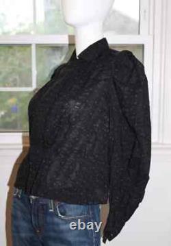 Ralph Lauren Top Double RL RRL Collection Black Light Blouse Size 1 NEW NWT $495 Ralph Lauren Top Double RL RRL Collection Black Light Blouse Size 1 NEW NWT $495