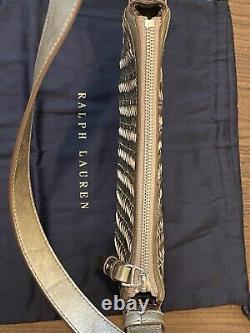 Ralph Lauren Wellington Collection Woven Shoulder Premium Luxury Designer Bag