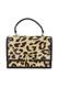 Ralph Lauren Womens Leopard Print Ponyhair Top Handle Bag Beige Size S