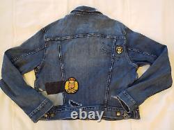 Ralph Lauren Womens Size XL Distressed Patchwork Denim Jacket New with Tags