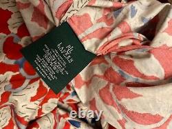 Ralph Lauren cote d'azur king duvet. Red navy sunflowers new without tags
