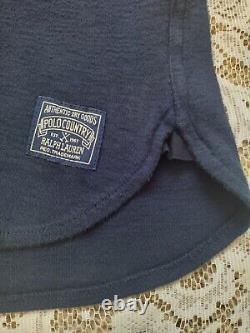 Ralph Lauren men's Polo Country Moleskin Popover Pullover Workshirt Navy Large