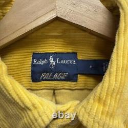 Ralph Lauren x Palace NEW Men's Size M Button Down Yellow Corduroy GTI Car Shirt