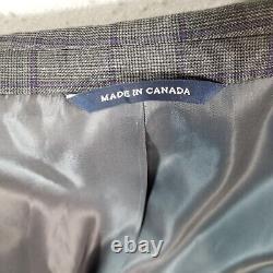 Ralph Ralph Lauren Dress Suit Gray Plaid Wool Men's Jacket 40S Pants 32x39 NEW