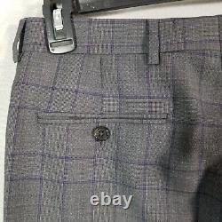 Ralph Ralph Lauren Dress Suit Gray Plaid Wool Men's Jacket 40S Pants 32x39 NEW