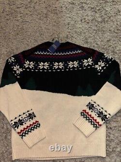 Ralph lauren polo bear knit sweater men NWT