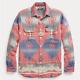 Rare $358 New Polo Ralph Lauren S Southwestern Rrl Aztec Work Shirt Jacket