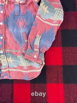 Rare $358 New Polo Ralph Lauren XS/S Southwestern RRL Aztec Work Shirt Jacket