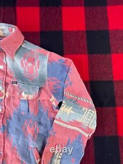 Rare $358 New Polo Ralph Lauren XS/S Southwestern RRL Aztec Work Shirt Jacket