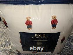 SAME DAY SHIPPINGRalph Lauren Boy Polo Bear King Size Comforter