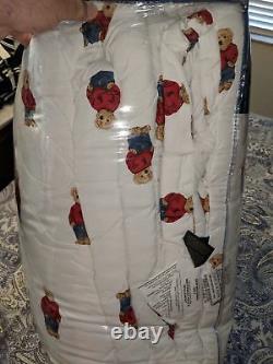 SAME DAY SHIPPINGRalph Lauren Boy Polo Bear King Size Comforter