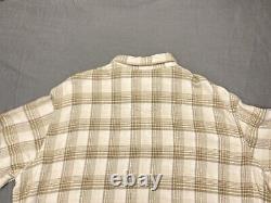 VTG Polo Ralph Lauren Flannel Shirt Mens XXL Plaid Pearl Snap Western Cowboy NEW