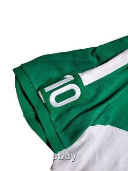 VTG Polo Ralph Lauren Italy Rugby Shirt Chief Keef Y2K Green Custom Fit 5LT New