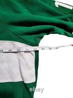 VTG Polo Ralph Lauren Italy Rugby Shirt Chief Keef Y2K Green Custom Fit 5LT New