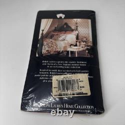 VTG RALPH LAUREN Sophie Yellow Floral Striped Ruffled 2 Standard Pillowcases New