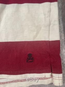 Vintage NWT Rugby Ralph Lauren long Sleeve Rugby Polo Shirt Size S Patch Skull