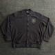 Vintage Polo New York Rugby Sweater Varsity Jacket Black Skull L Ralph Lauren