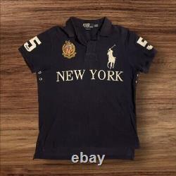 Vintage Polo Ralph Lauren Big Pony New York Rugby Polo Shirt Sz L