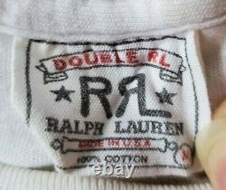 Vintage Polo Ralph Lauren Double RL Medium (M) White Road Trip 1993 T-Shirt