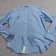 Vintage Polo Ralph Lauren Shirt Large 16.5 Blue Chambray Tuxedo Wing Collar New