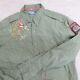 Vintage Polo Ralph Lauren Shirt Large Green Embroidered Dragon Chinstrap New